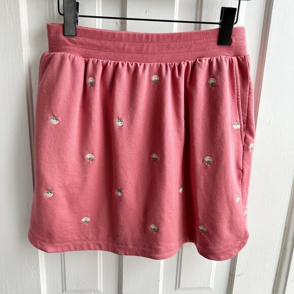 Summersalt The Softest French Terry Pull-On Skirt Embroidered Floral - Picture 2 of 6